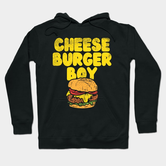 Cheese Burger Boy Hoodie by maxdax